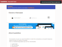 Tablet Screenshot of lazyinbox.com